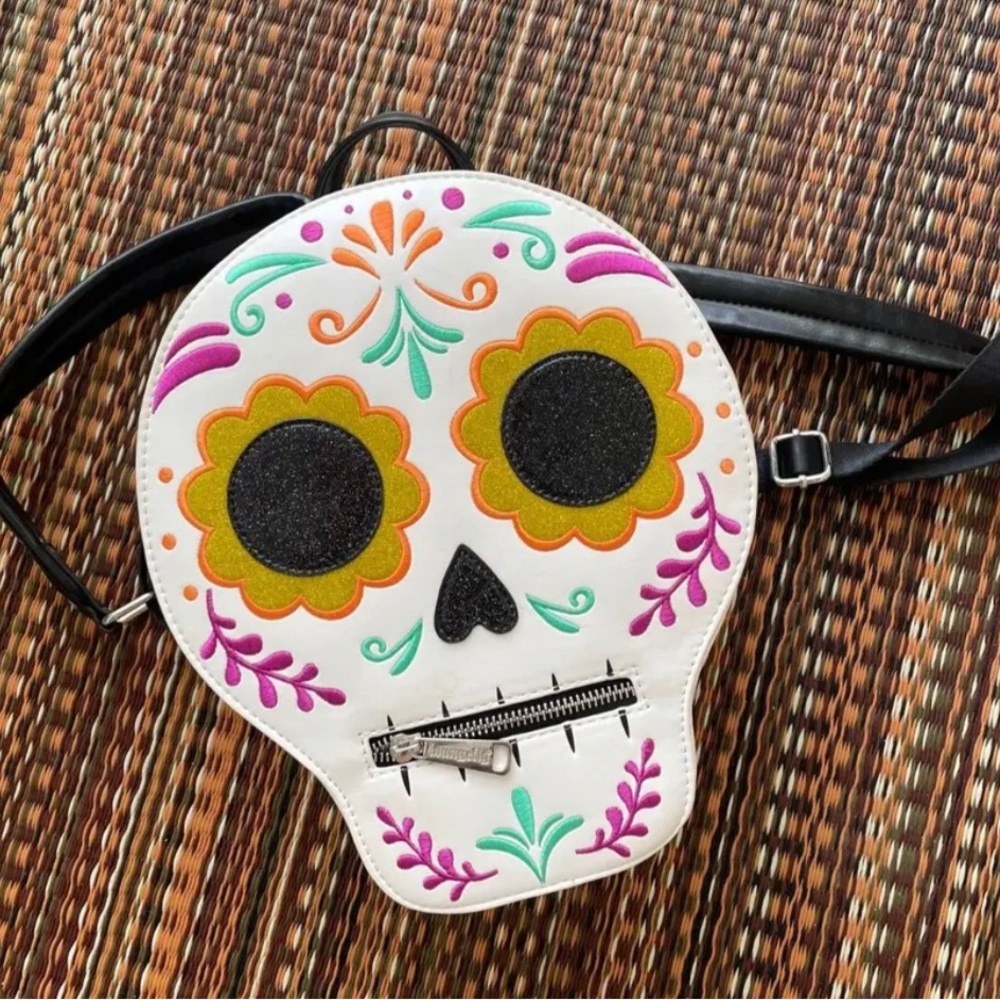 Disney 2020 Coco Sugar Skull Loungefly Coco Dia De Los Muertos Mini Backpack
